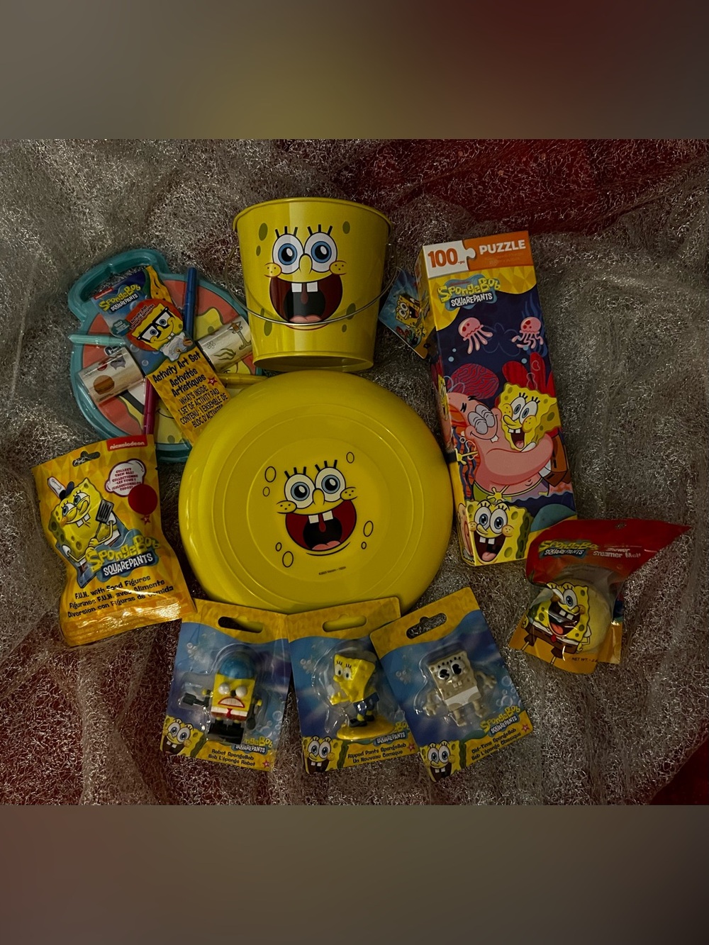 NWT: KID PACK - Over 11 ITEMS Sponge Bob Square Pants THEMED GIFT SET #1